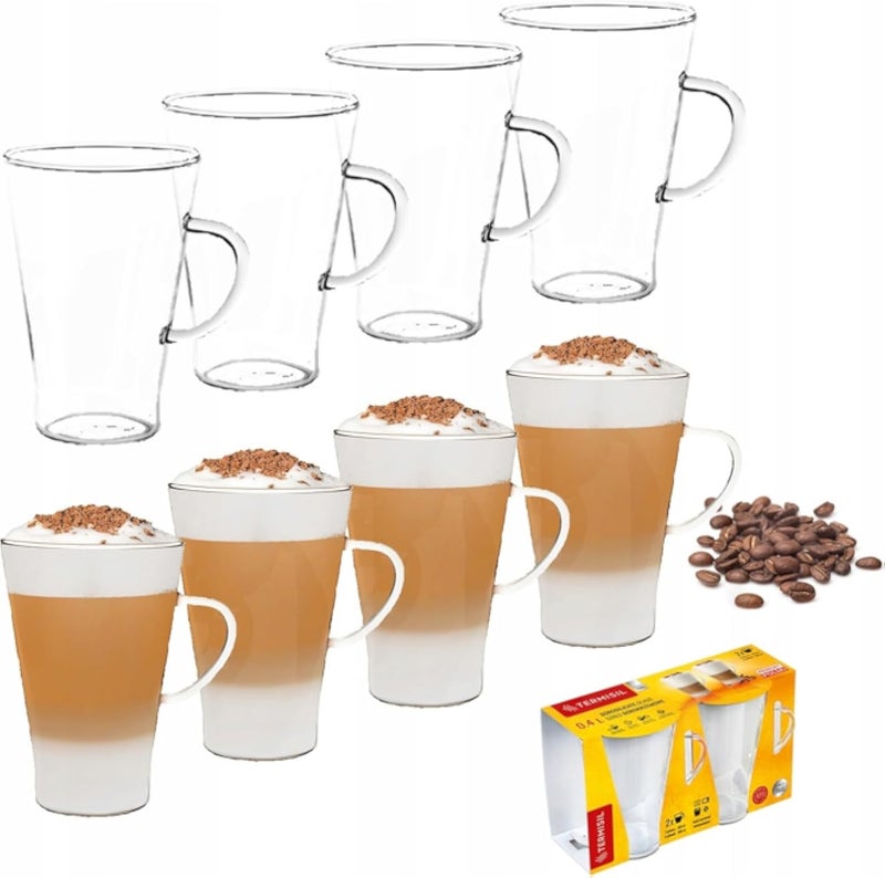 طقم أكواب زجاجية شفافة من تيرميسيل، قطعتان - 400 مل